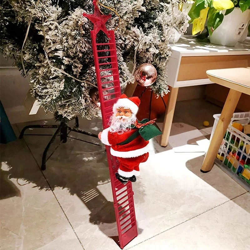 KerstKlim Muzikale Ladder | Betoverende kerstdecoratie met vrolijke muziek