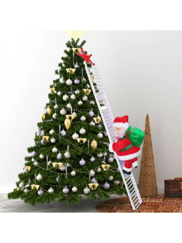 KerstKlim Muzikale Ladder | Betoverende kerstdecoratie met vrolijke muziek