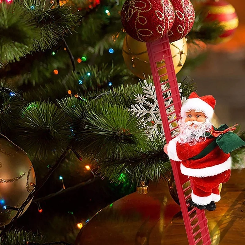 KerstKlim Muzikale Ladder | Betoverende kerstdecoratie met vrolijke muziek