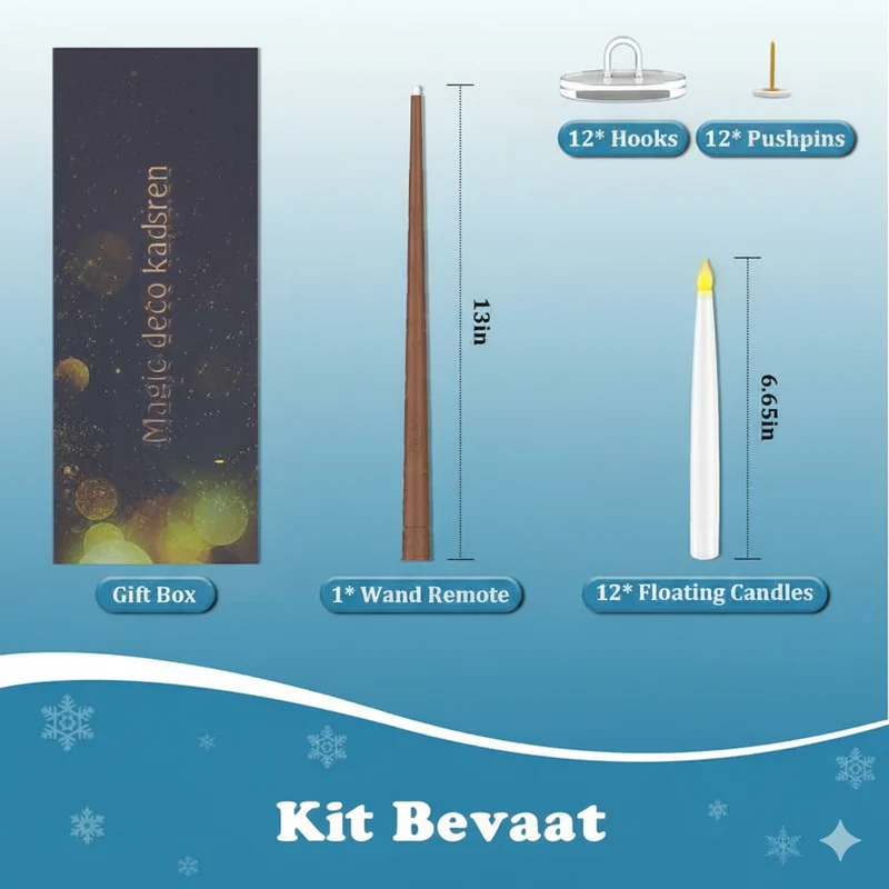LumiGlow LED Kaarsen Set | Vlamloze hangende kaarsen met afstandsbediening voor sfeervolle decoratie