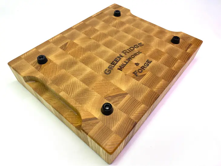 Schneidebrett Hackblock Esche 30 x 25 x 4,35 cm