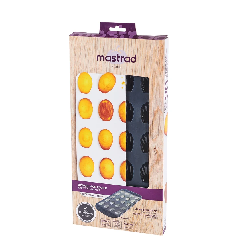 Silikon Backform für 20 Mini-Madeleines