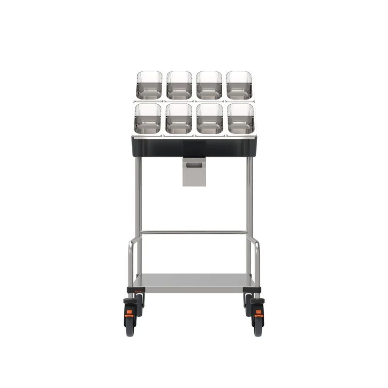 Rieber Tablett- und Besteckwagen mit Serviettenspender