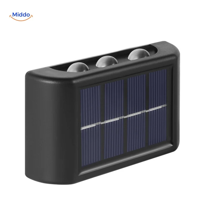 LumiGlow Solar-Wandlamp | Waterdichte LED met Dubbele Kop voor Stijlvolle Buitendecoratie
