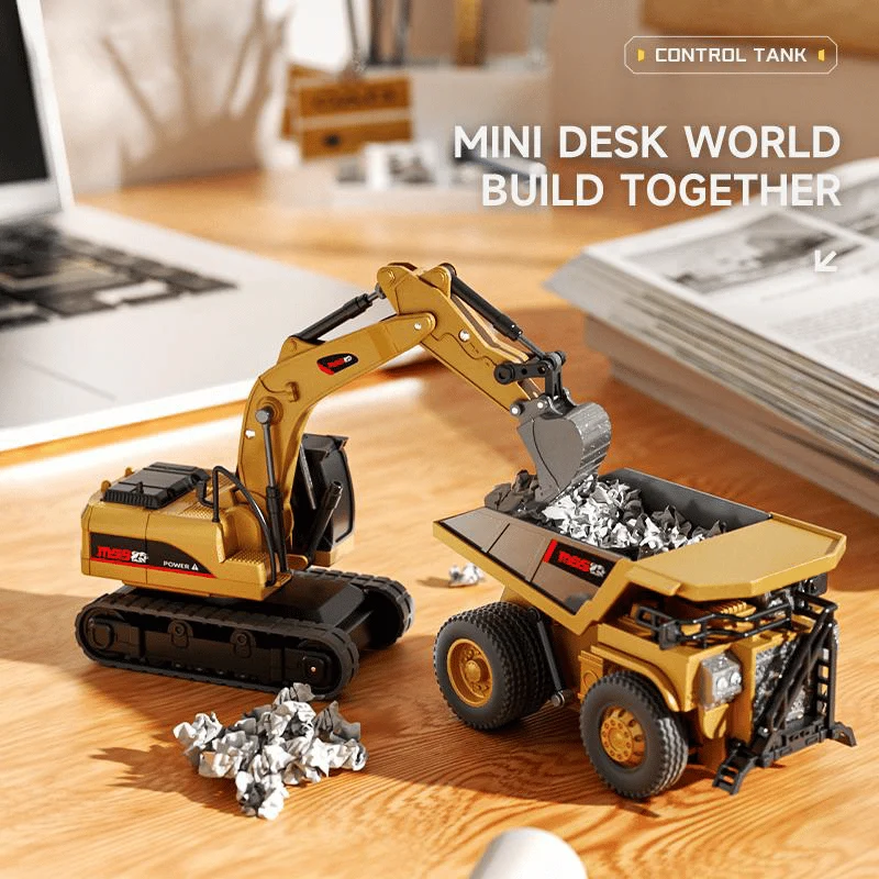 BuildMaster Mini RC Set | Leuk bouwvoertuigen voor eindeloze speelavonturen