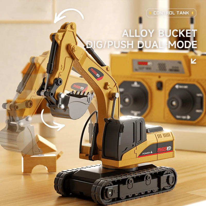 BuildMaster Mini RC Set | Leuk bouwvoertuigen voor eindeloze speelavonturen