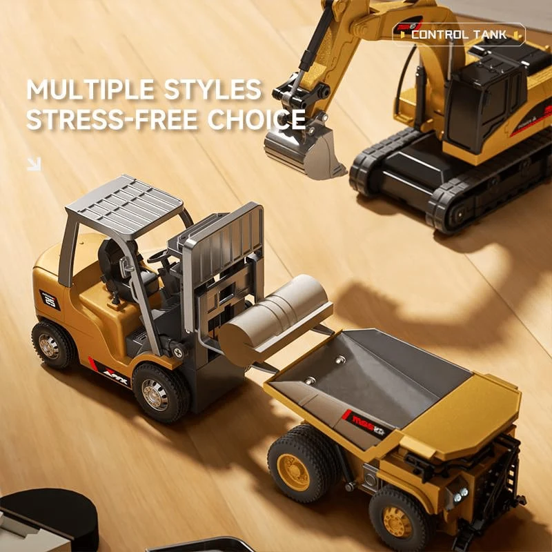 BuildMaster Mini RC Set | Leuk bouwvoertuigen voor eindeloze speelavonturen