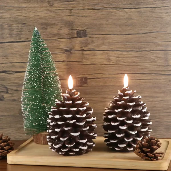PineGlow LED Kaars | Sfeervolle verlichting met een natuurlijke uitstraling