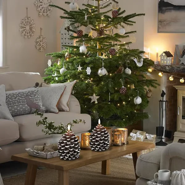 PineGlow LED Kaars | Sfeervolle verlichting met een natuurlijke uitstraling