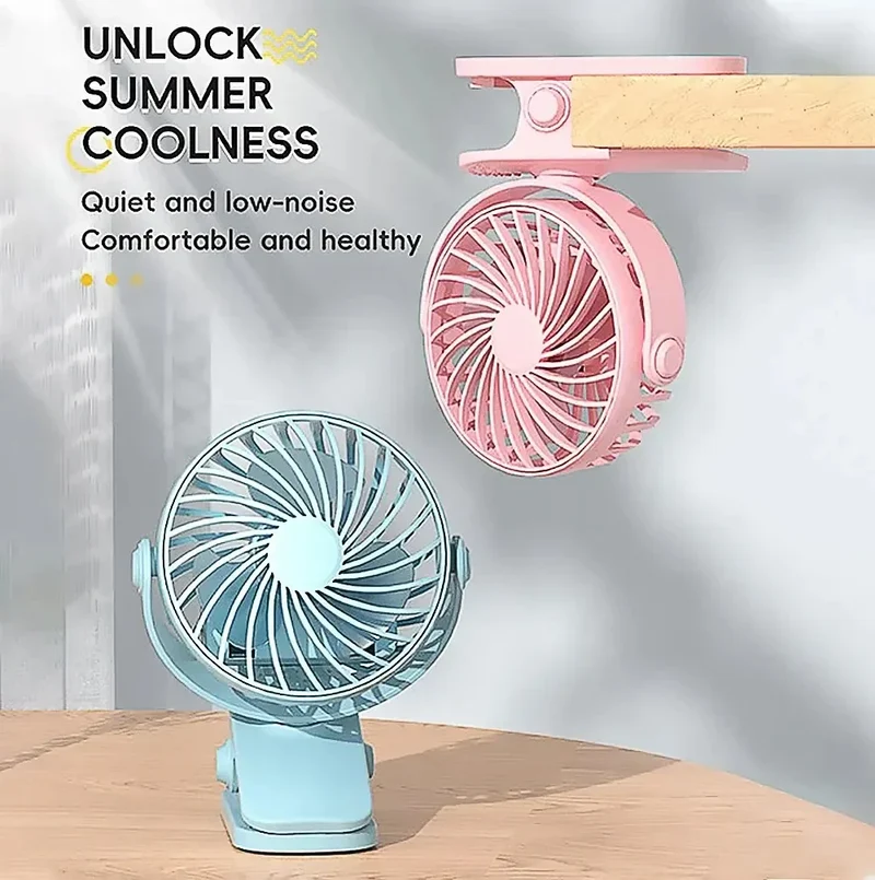 FlexiBreeze USB Ventilator | Draaibaar, draagbaar met 3 snelheden en nachtlampje