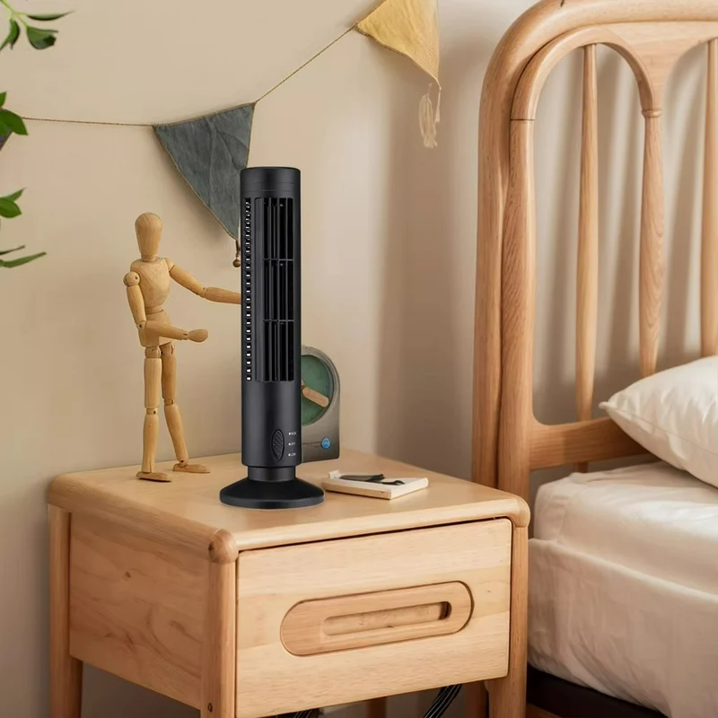 Brisella AirFlow Ventilator | Bladeloos ontwerp met USB-voeding voor stijl en veiligheid