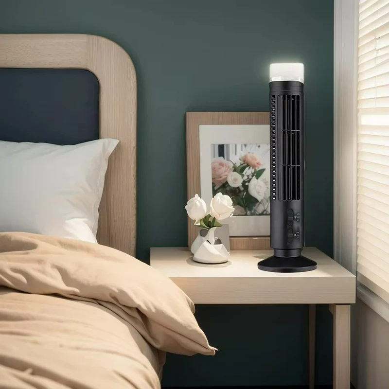 Brisella AirFlow Ventilator | Bladeloos ontwerp met USB-voeding voor stijl en veiligheid