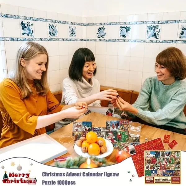 PuzzleJoy Adventskalender Puzzel | Unieke 1000-delige legpuzzel voor dagelijks plezier!