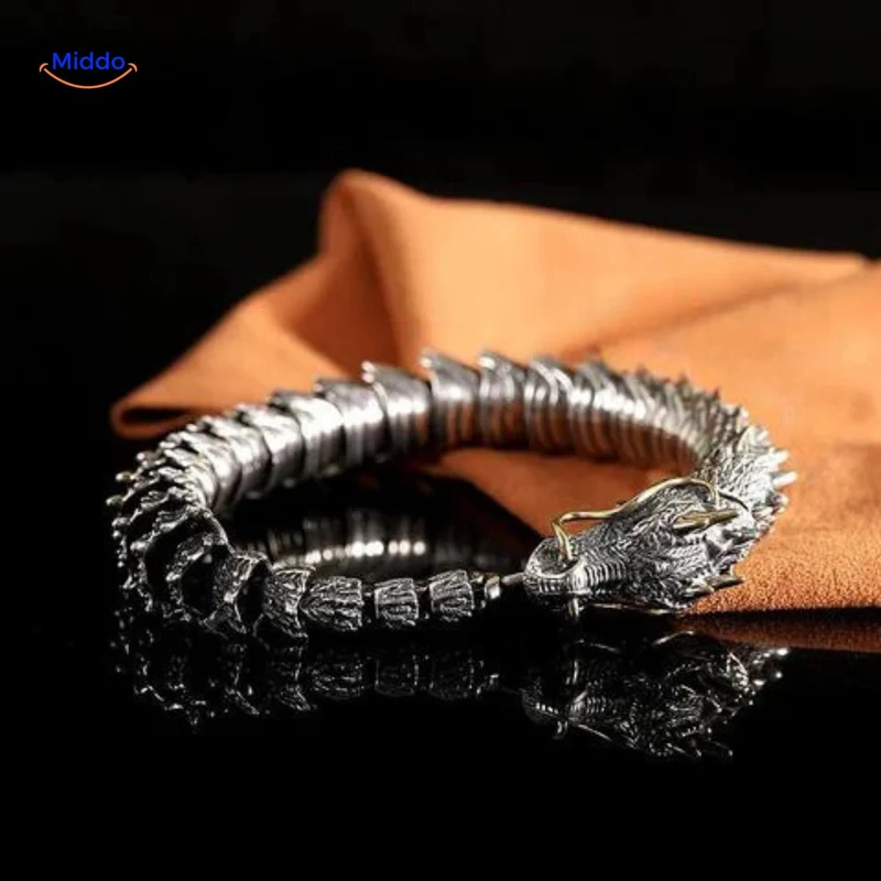 DracoShield Retro Armband | Stijlvol Accessoire voor Zelfverzekerde Mannen