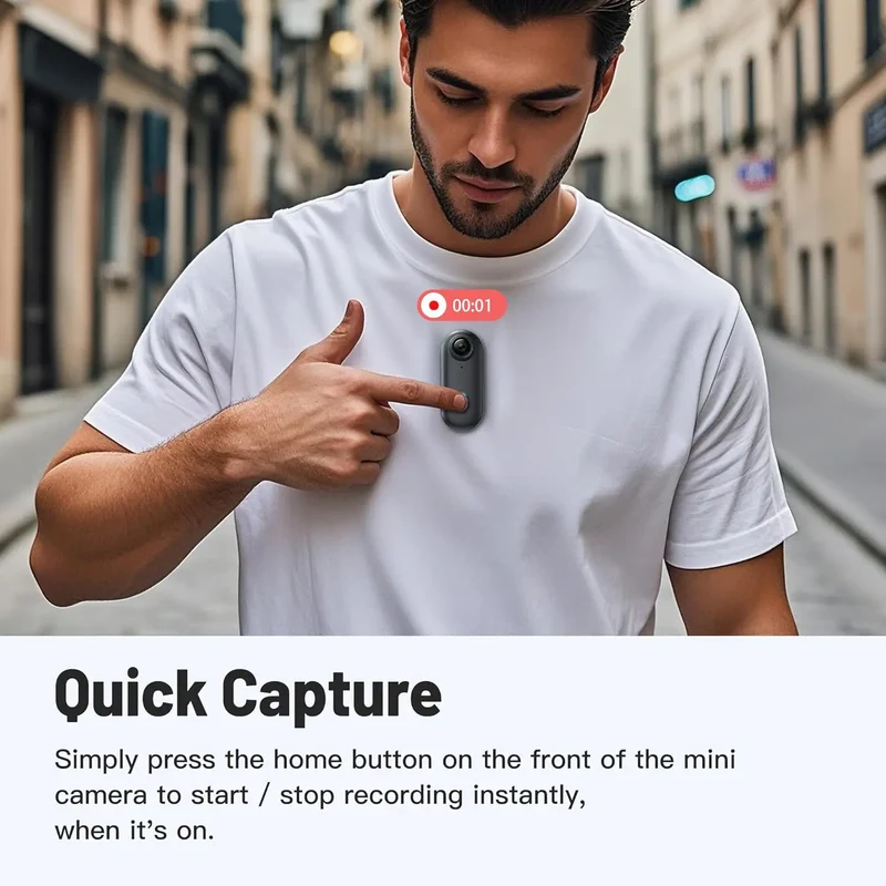 SnapGuard Mini Cam | Compacte HD-bodycamera voor discrete opnames