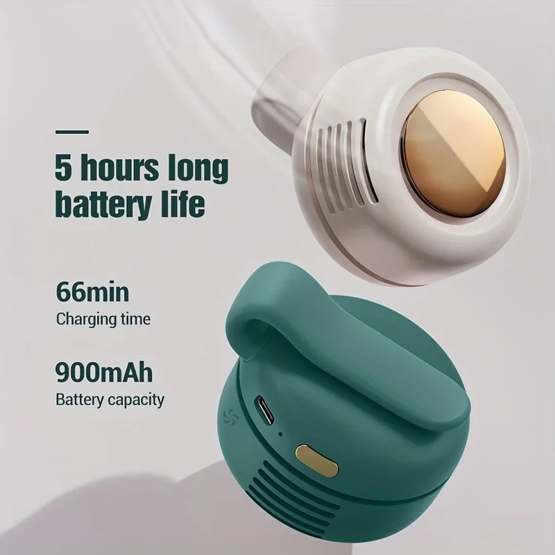 BreezeClip Mini-Ventilator | Stil, draagbaar en 360° draaibaar voor kinderen en onderweg