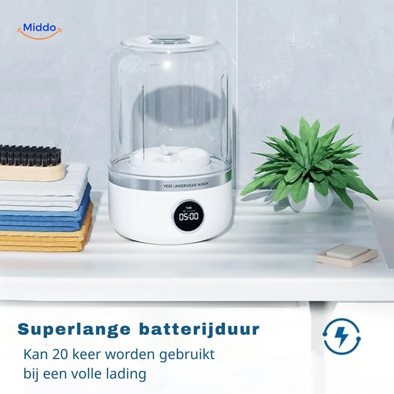 TravelClean Mini-Wash | Compacte, draadloze oplossing voor onderweg!