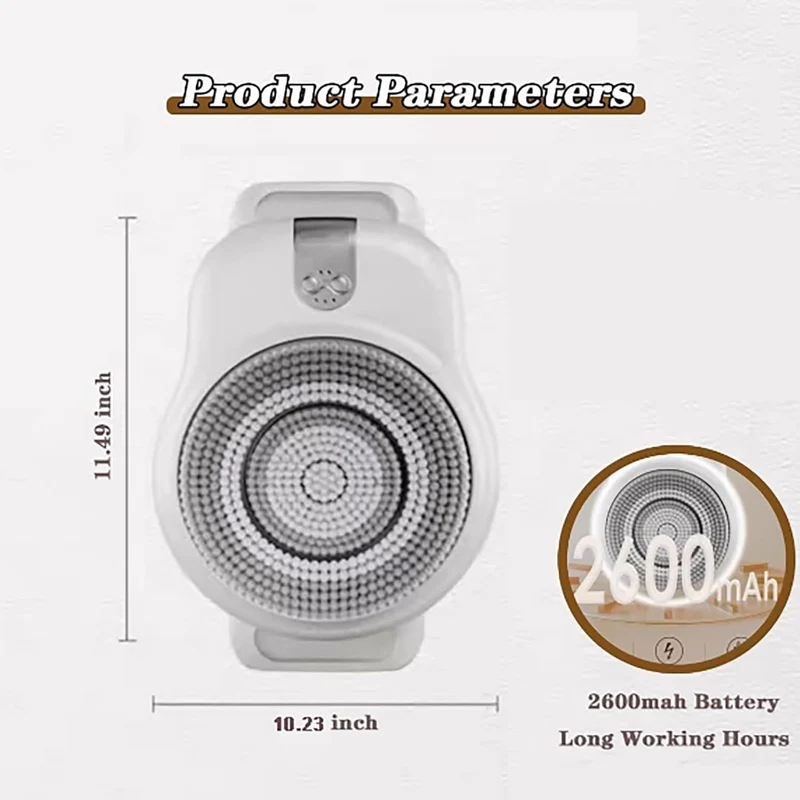 ScrubMaster Douche Schrobber | Wandgemonteerde elektrische schrobber voor een grondige reiniging en gemak