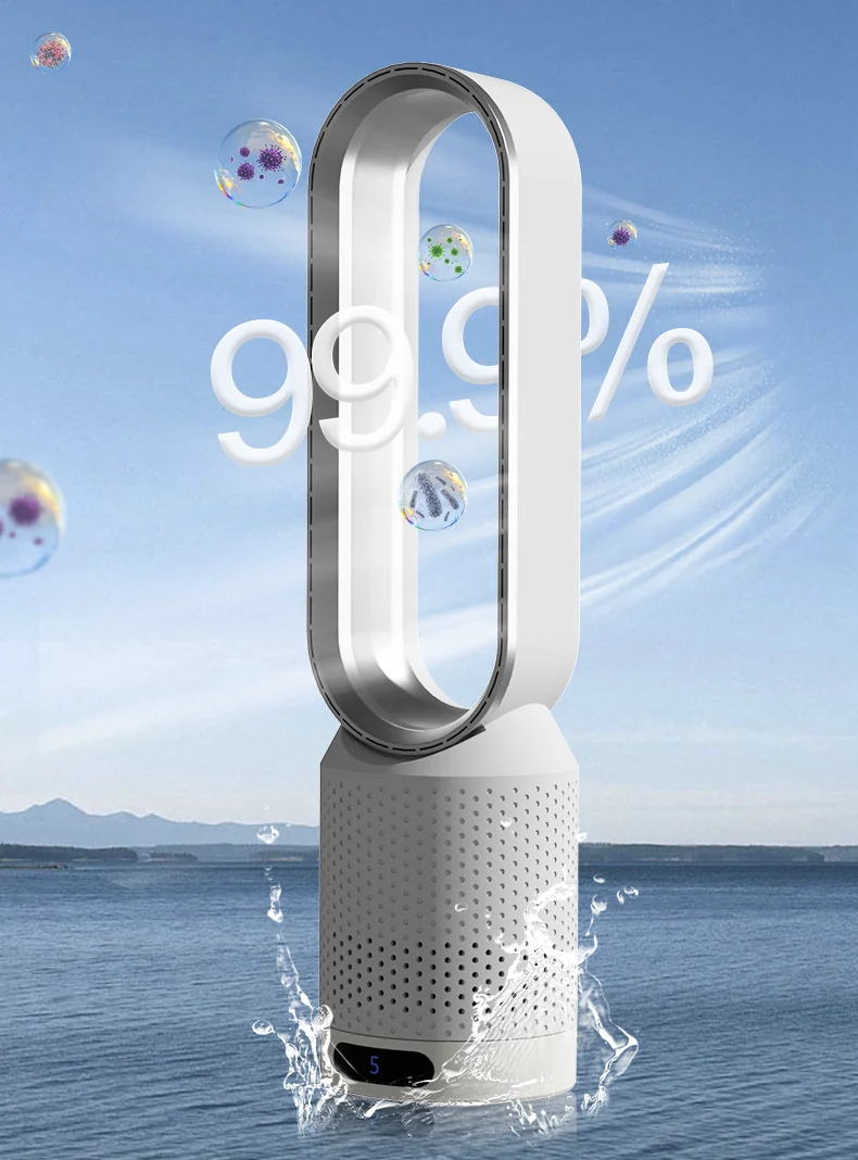 Climora Stille Luchtkoeler | 3-in-1 Koelen, Reinigen & Verfrissen met 90° Oscillatie