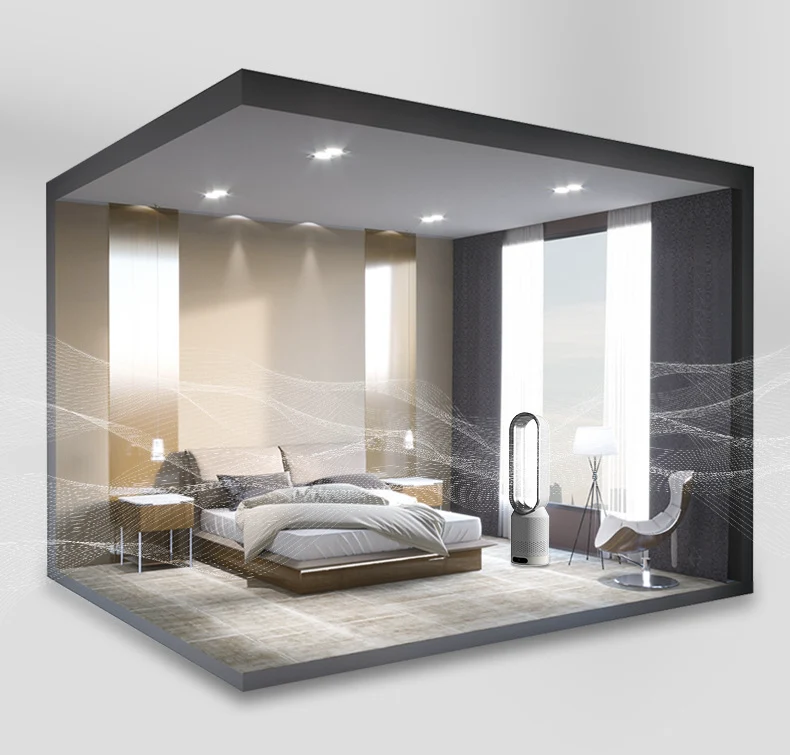 Climora Stille Luchtkoeler | 3-in-1 Koelen, Reinigen & Verfrissen met 90° Oscillatie