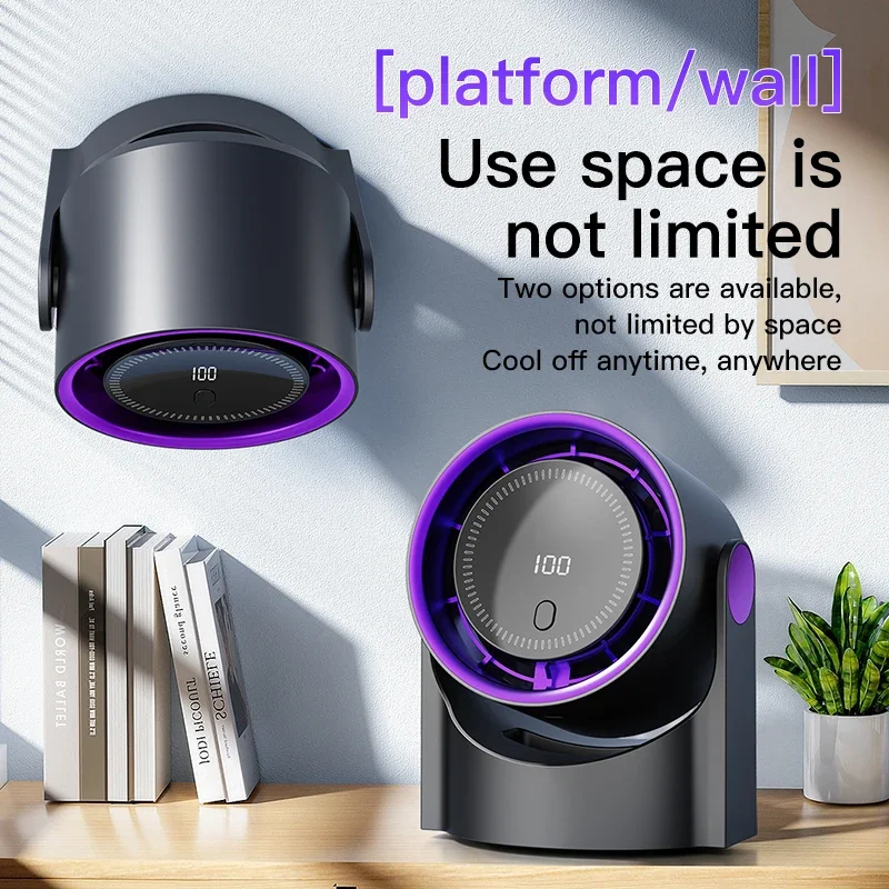 Airiqo USB Ventilator | Draagbaar, fluisterstil en energiezuinig met 100 niveaus
