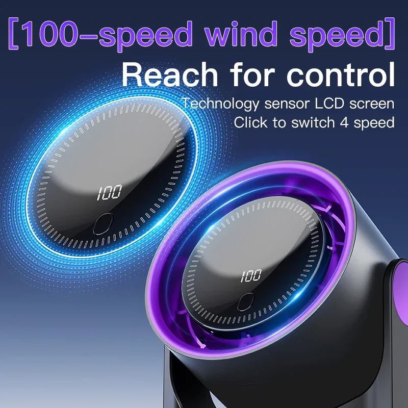 Airiqo USB Ventilator | Draagbaar, fluisterstil en energiezuinig met 100 niveaus