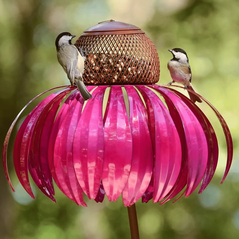 FloraNest Vogelvoederhuis | Geniet van gratis Kegelbloemen voor een kleurrijke tuin