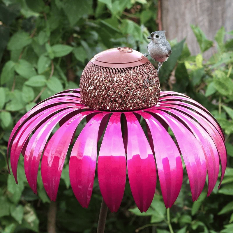 FloraNest Vogelvoederhuis | Geniet van gratis Kegelbloemen voor een kleurrijke tuin
