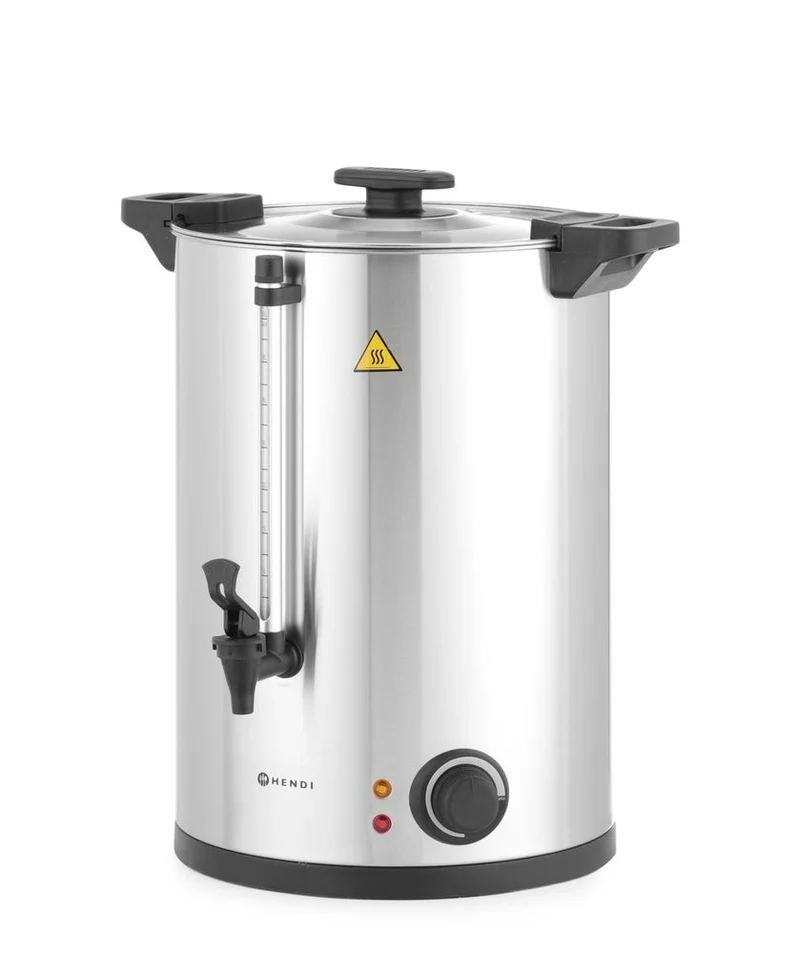 HENDI Heißgetränkespender einwandig – 20 l – 230 V / 2500 W – ≈ 130 Tassen in 42 Min – 415 × 382 × H 480 mm