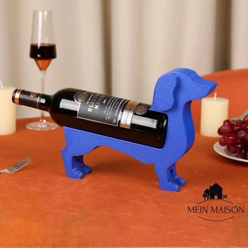 Wijnfleshouder Teckel CorkHound | Origineel Design | Stevig & Decoratief | Voor 375–500 ml