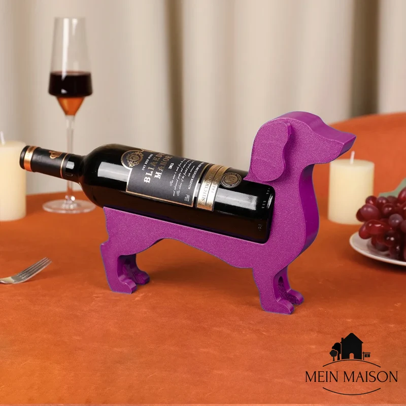 Wijnfleshouder Teckel CorkHound | Origineel Design | Stevig & Decoratief | Voor 375–500 ml