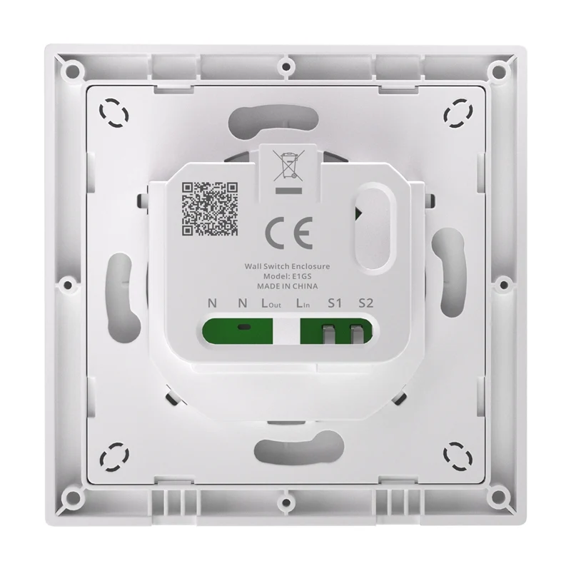 SONOFF E1GS wall switch housing (with N)