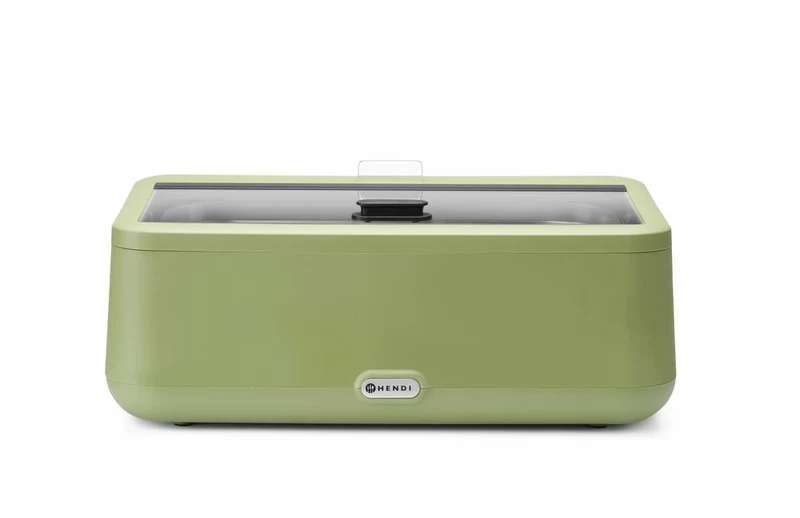HENDI Chafing Dish UNIQ – GN 1 / 1 – 230 V / 700 W – designed by Robert Bronwasser – Grün – 607 × 402 × H 245 mm