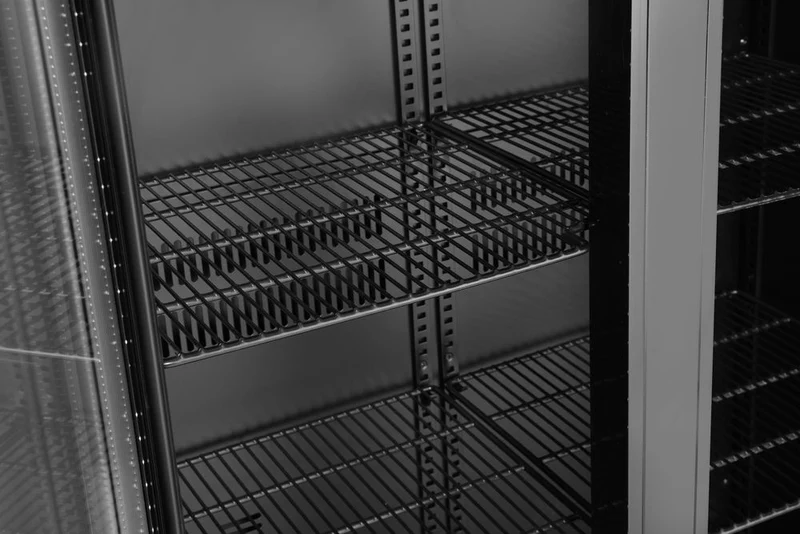 Arktic Bar-Kühlschrank mit zwei Türen – 477 l – 230 V / 365 W – Schwarz – 530 × 900 × H 1820 mm