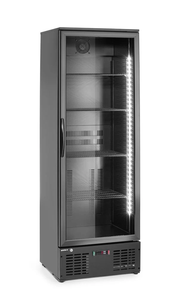 Arktic Bar-Kühlschrank mit einer Tür – 243 l – 230 V / 195 W – Schwarz – 530 × 600 × H 1820 mm