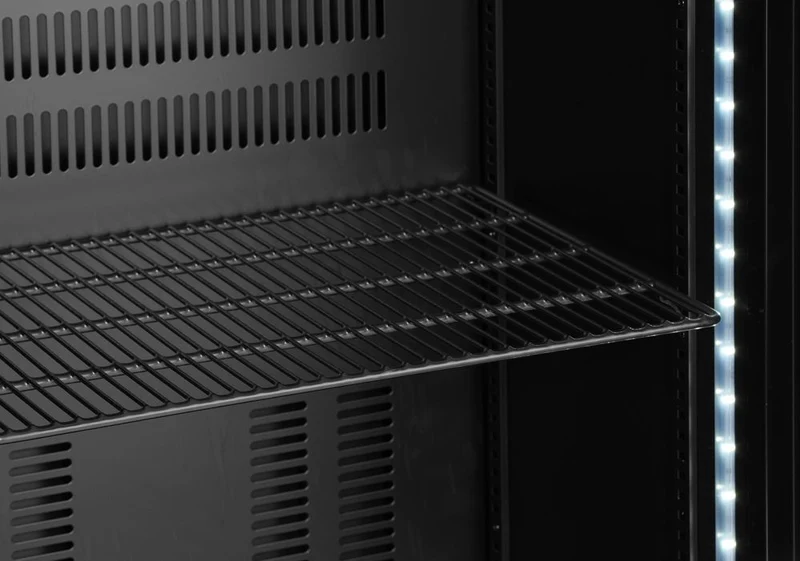 Arktic Bar-Kühlschrank mit einer Tür – 243 l – 230 V / 195 W – Schwarz – 530 × 600 × H 1820 mm