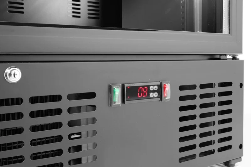 Arktic Bar-Kühlschrank mit einer Tür – 243 l – 230 V / 195 W – Schwarz – 530 × 600 × H 1820 mm