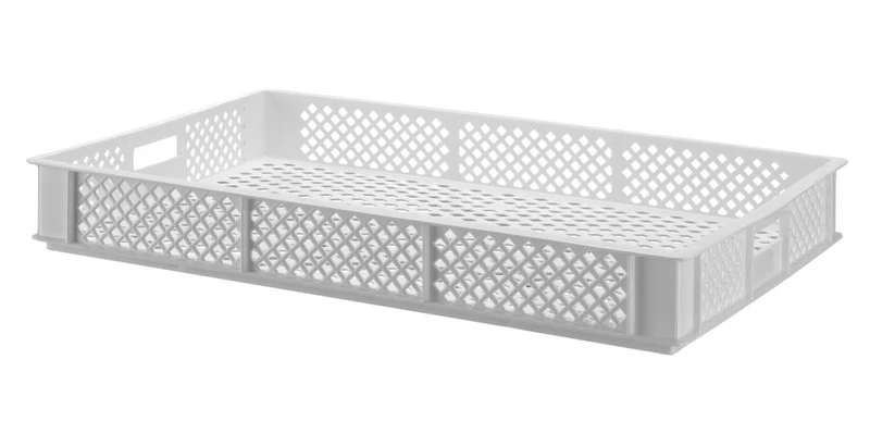 HENDI Trockenbox für Teigwaren – Rechteckig – Weiß – 600 × 400 × H 70 mm