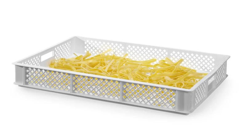 HENDI Trockenbox für Teigwaren – Rechteckig – Weiß – 600 × 400 × H 70 mm