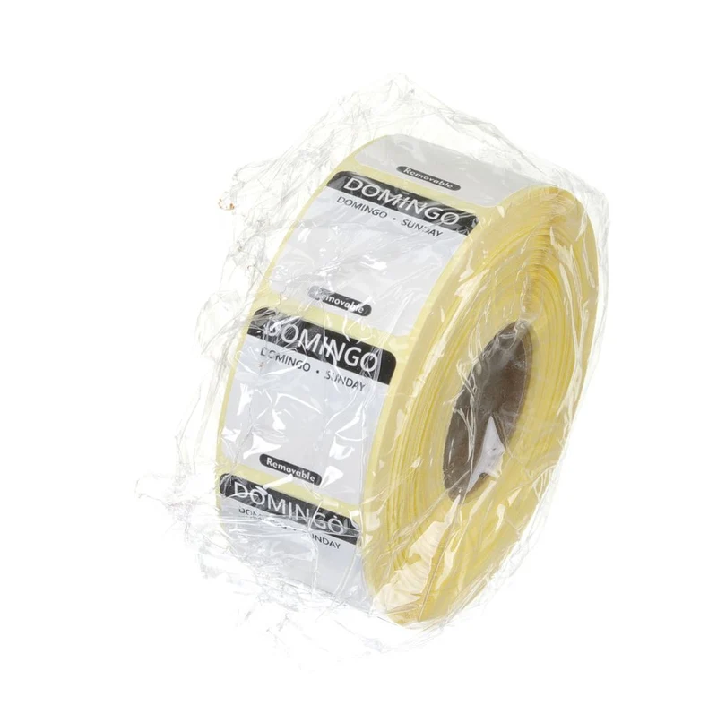 HENDI Täglich anwendbare Lebensmittelsicherheitsetiketten – Schwarz – 25 × 25 mm – 1000 Stück