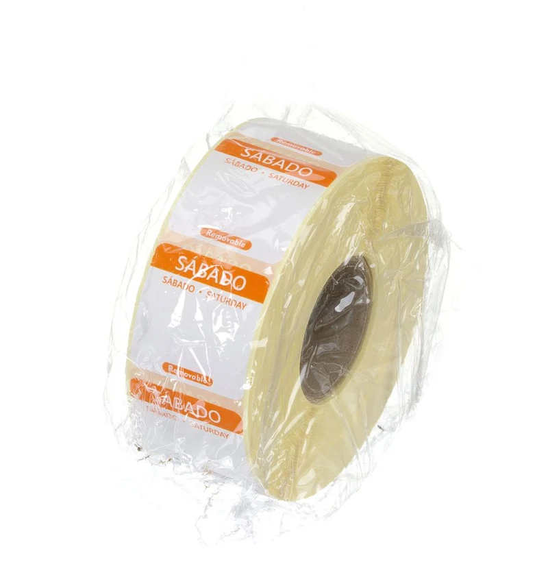 HENDI Täglich anwendbare Lebensmittelsicherheitsetiketten – Orange – 25 × 25 mm – 1000 Stück