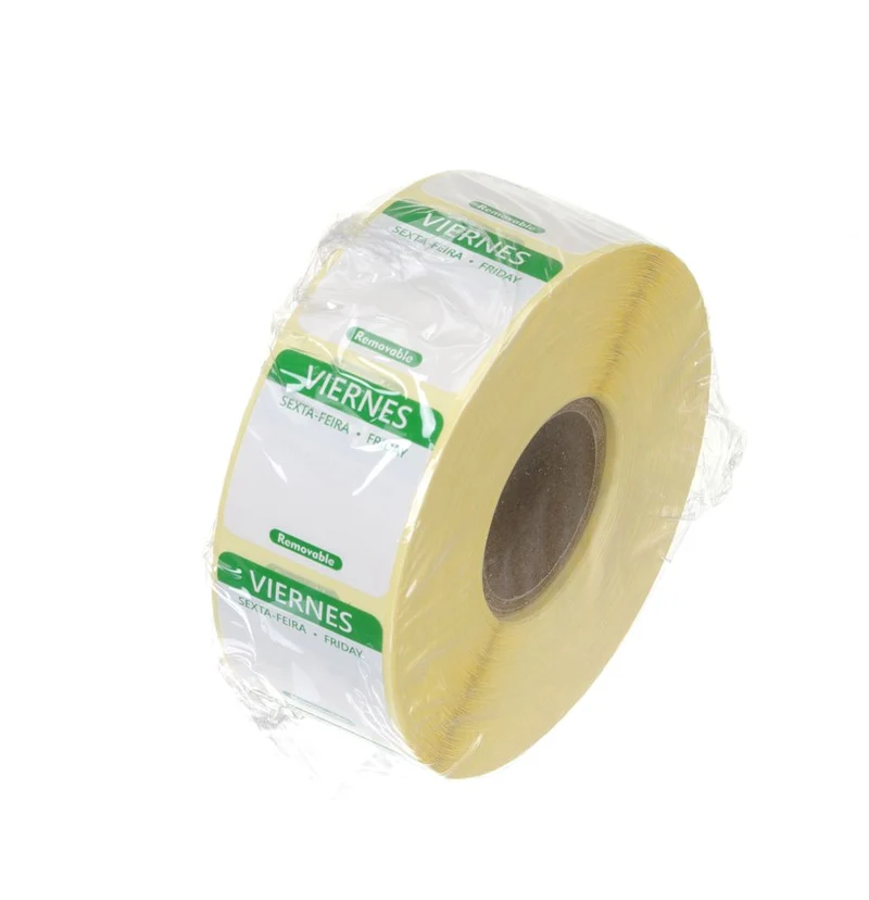 HENDI Täglich anwendbare Lebensmittelsicherheitsetiketten – Grün – 25 × 25 mm – 1000 Stück