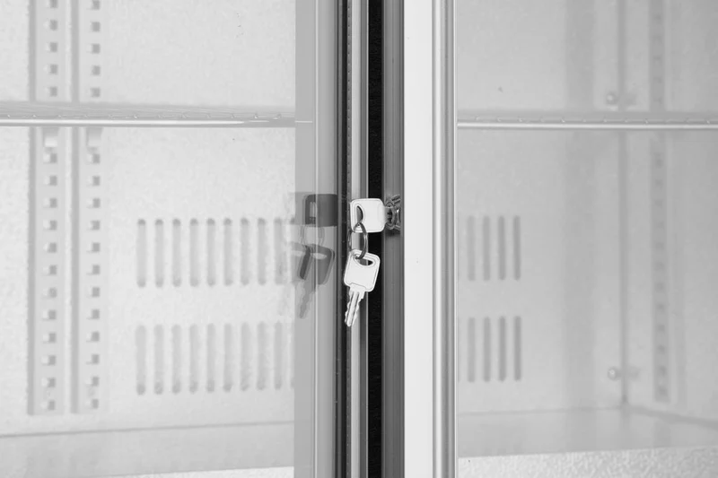 Arktic Bar-Kühlschrank mit 2 Schiebetüren – 150 l – 230 V / 175 W – Silber – 900 × 520 × H 840 mm