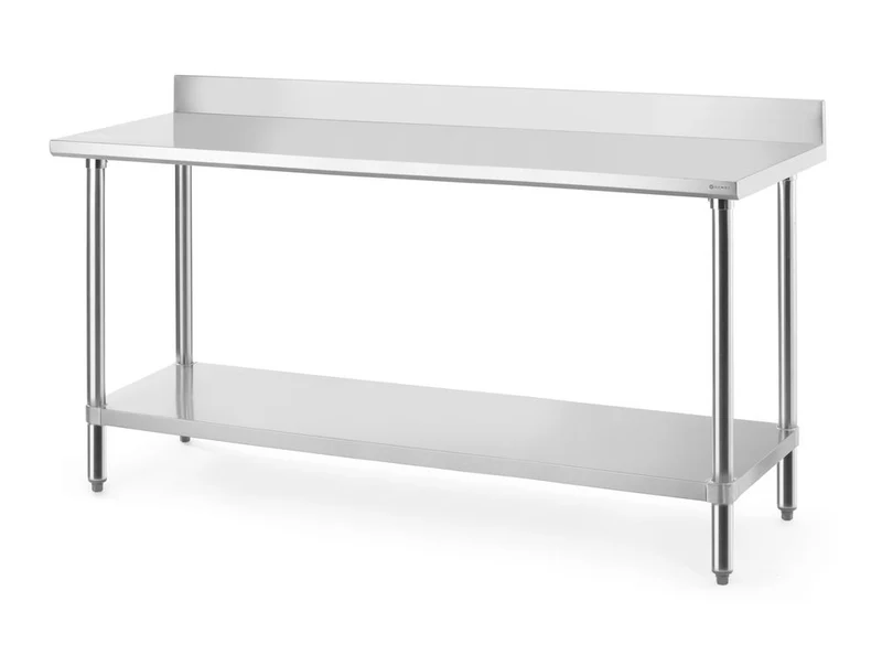 HENDI Arbeitstisch mit Aufsatz – Budget Line – 1200 × 600 × H 950 mm