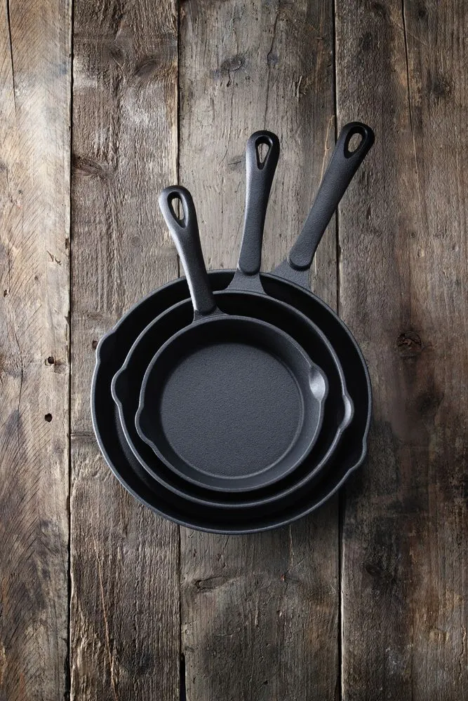 HENDI Gusseisenpfanne – Schwarz – Ø 165 × H 35 mm
