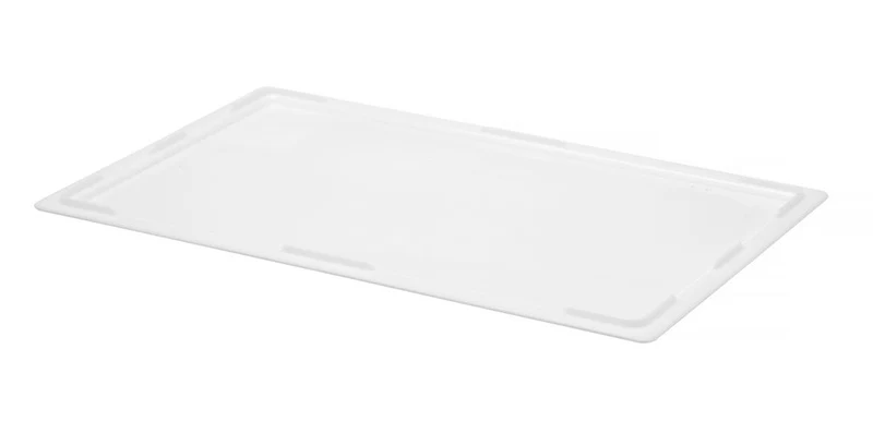 HENDI Deckel für Pizzateigbox GN 1 / 1 – Weiß – 530 × 325 × H 20 mm