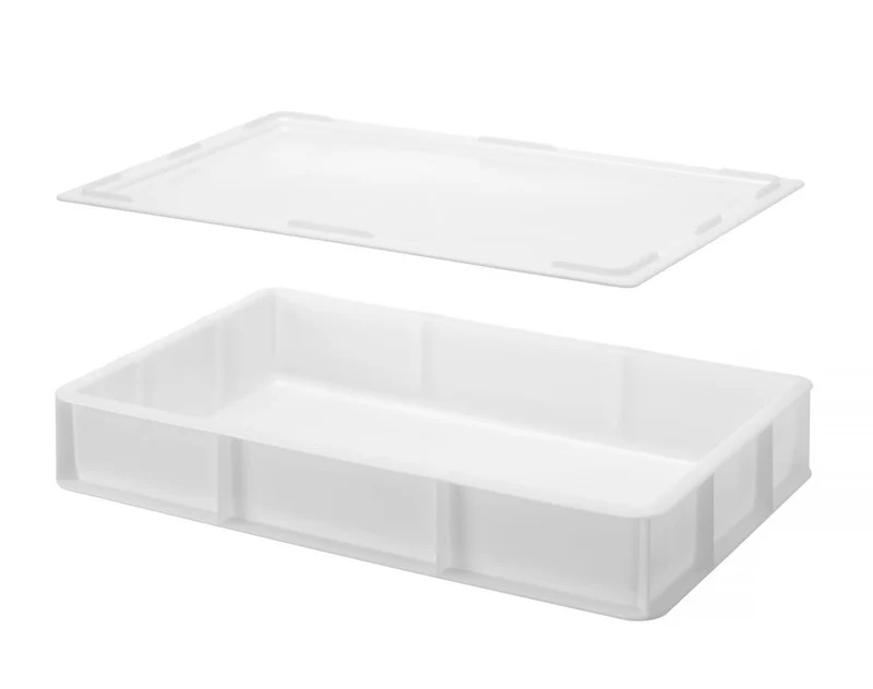HENDI Deckel für Pizzateigbox GN 1 / 1 – Weiß – 530 × 325 × H 20 mm