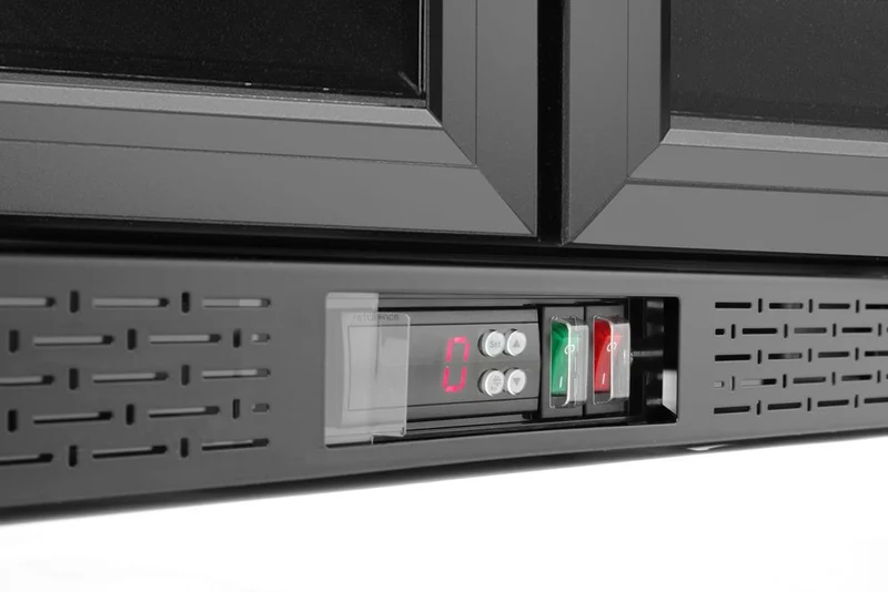 Arktic Bar-Kühlschrank mit doppelter Tür – 158 l – 230 V / 160 W – Schwarz – 530 × 900 × H 870 mm