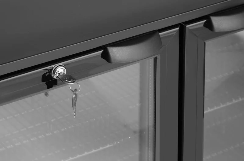 Arktic Bar-Kühlschrank mit doppelter Tür – 158 l – 230 V / 160 W – Schwarz – 530 × 900 × H 870 mm