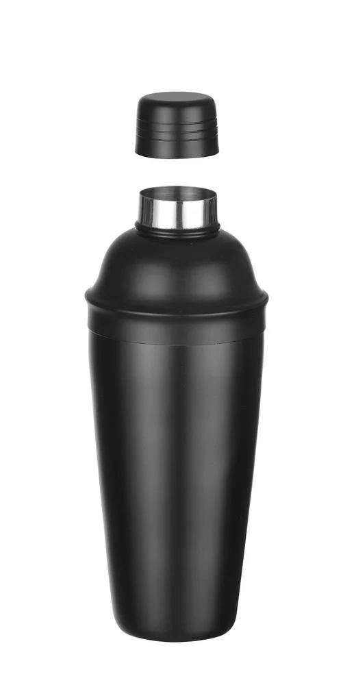 BarUp Cobbler Shaker, 3-teilig – Schwarz – Ø 85 × H 240 mm
